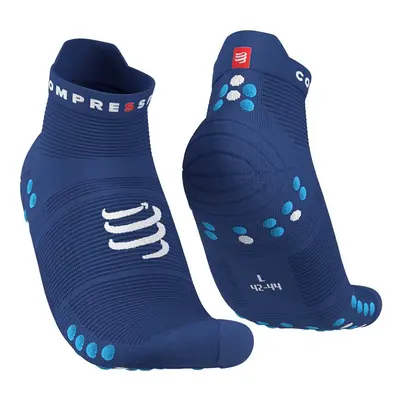 COMPRESSPORT Kerékpáros bokazokni - PRO RACING 4.0 RUN - kék