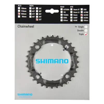 SHIMANO lánckerék - ALIVIO M430 - fekete