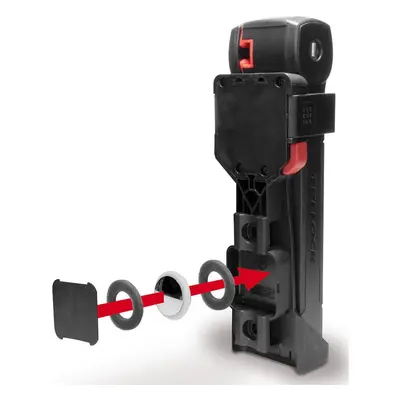 TRELOCK kerékpár lakat - TRIGO FS 380/85 + HOLDER X-PRESS - fekete