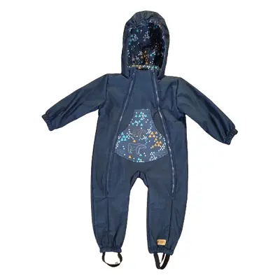 Monkey Mum® Gyermek téli softshell overall báránykával - Mesebeli estély mackóval - 86/92-es mér