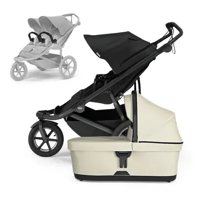 THULE Testvér babakocsi Urban Glide Double Black/Soft Beige szett