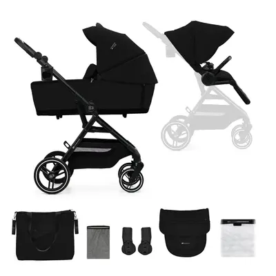 KINDERKRAFT SELECT Babakocsi kombinált Yoxi 2in1 Pure Black