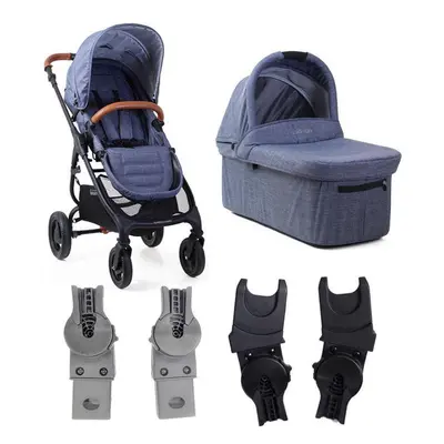 VALCO BABY babakocsi kombinált Trend Ultra Denim autósülés adapterekkel