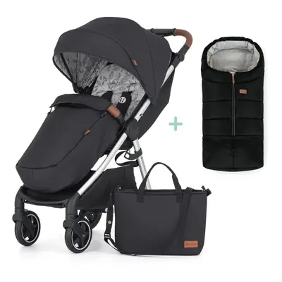 PETITE&MARS Sport babakocsi Royal2 Silver Perfect Black + PETITE&MARS táska Jibot INGYENES