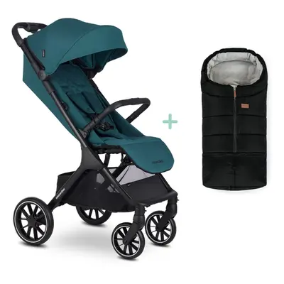 EASYWALKER Sport babakocsi Jackey Teal Green + PETITE&MARS táska Jibot INGYENES