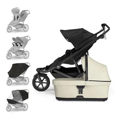 THULE Testvér babakocsi Urban Glide Double Black/Soft Beige szett