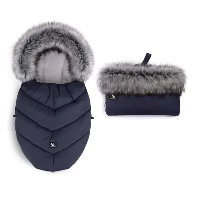 COTTONMOOSE Moose MINI Yukon Blue babakocsi táska és ujjú szett