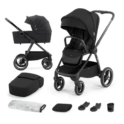 KINDERKRAFT SELECT Kombinált babakocsi Nea 2in1 Midnight Black, Premium