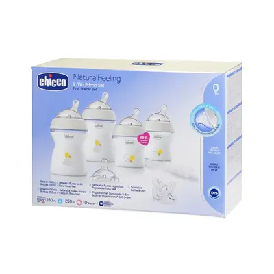 CHICCO Newborn kezdőkészlet Natural Feeling semleges 0m+