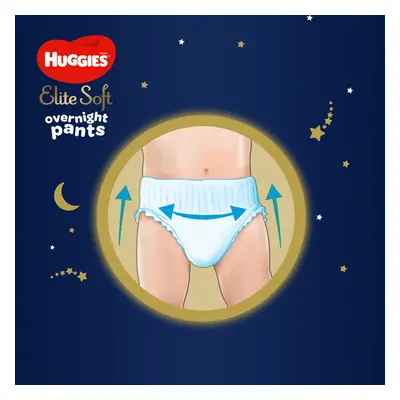 2x HUGGIES® Elite Soft Pants OVN Eldobható pelenkabugyi (12-17 kg) db