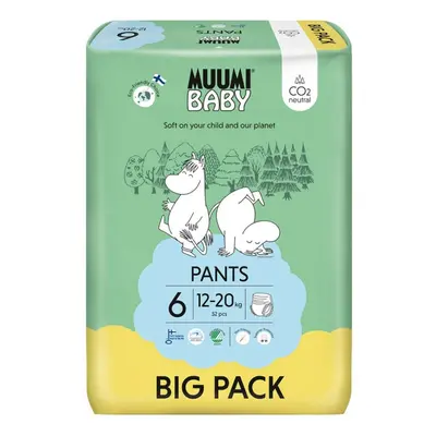 MUUMI Baby Pants Junior kg (52 db), bugyi öko pelenka