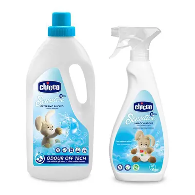 CHICCO Mosószer gyerekeknek Sensitive 1,5 l + Folttisztító Sensitive ml