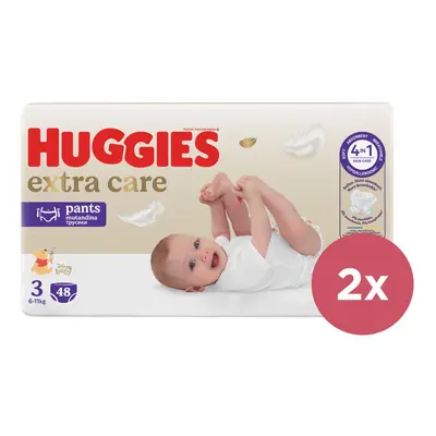 2x HUGGIES® eldobható pelenkabugyi db Extra Care nadrág (6-11 kg) db