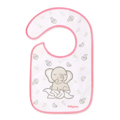 BABYONO Bib Terry, közepes, vízálló elefánt 6m+