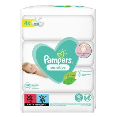 PAMPERS Sensitive Nedves törlőkendők, csomag = db