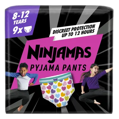 NINJAMAS Pizsama Pants Szívek, db, év, 27kg-43kg