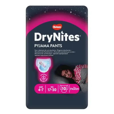 HUGGIES® DryNites eldobható pelenkabugyi lányoknak éves korig (17-30 kg) db