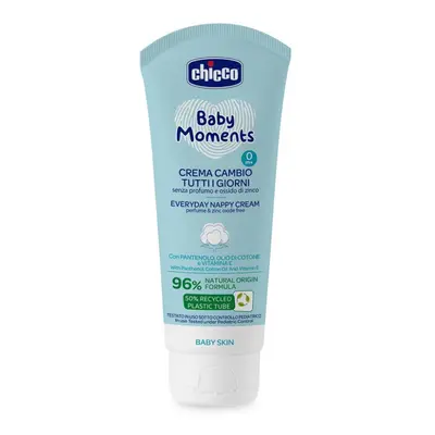 CHICCO Krém gyermekaljra Baby Moments parfüm nélkül minden napra 100ml, 0m+