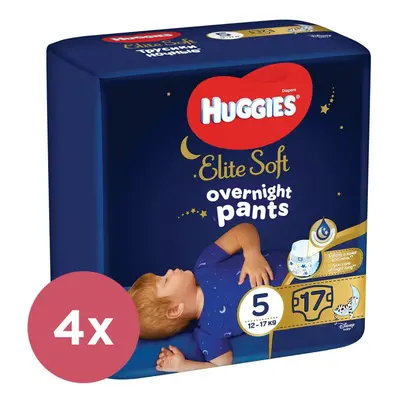 4x HUGGIES® Elite Soft Pants OVN Eldobható pelenkabugyi (12-17 kg) db