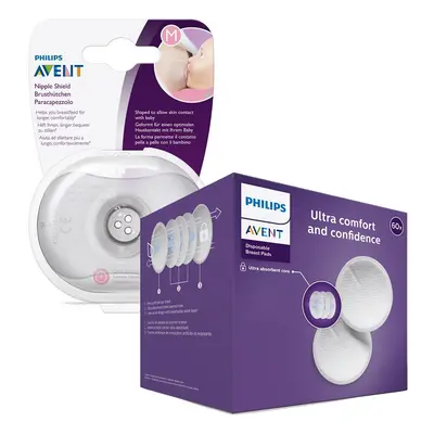 Philips AVENT Mellbimbóvédő - közepes db + steril doboz + Eldobható mellvédő db