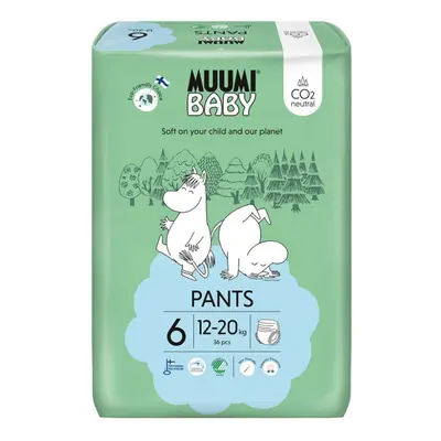 MUUMI Baby Pants Junior kg (36 db), bugyi öko pelenka