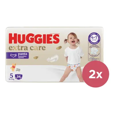 2x HUGGIES® eldobható pelenkabugyi db Extra Care nadrág (12-17 kg) db