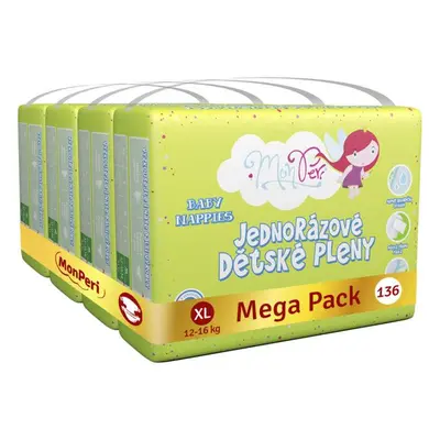 MONPERI Klasik eldobható pelenkák (12-16 kg) db - Mega Pack