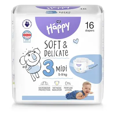 BELLA HAPPY Baby Midi eldobható pelenka kg db