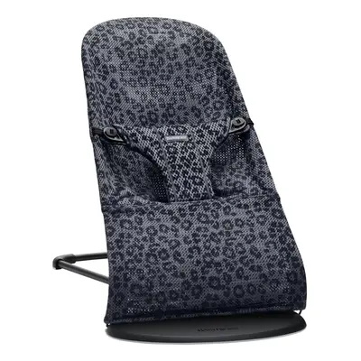 BABYBJÖRN Lounger Bliss Anthracite Leopard háló, fekete konstrukció