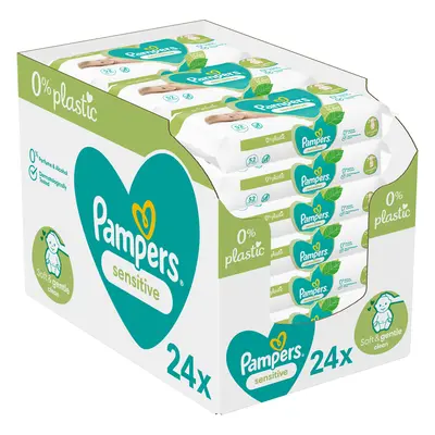 PAMPERS Sensitive nedves törlőkendők Műanyagmentes x db = db