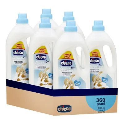 6x CHICCO öblítő koncentrált Sweet Powder 1,5 l (60 mosás)