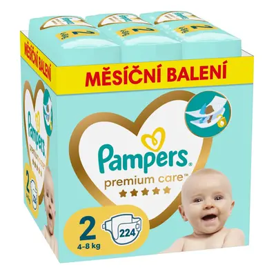 PAMPERS Premium Care eldobható pelenka 2-es méret (224 db) kg - havi csomag