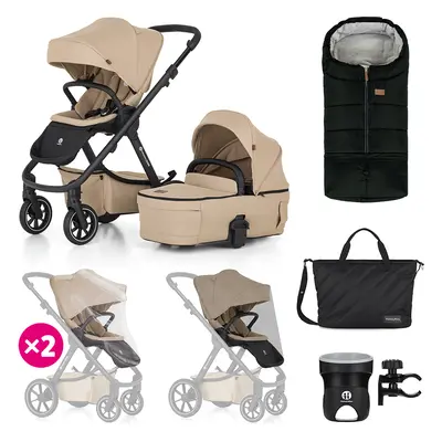 PETITE&MARS Babakocsi kombinált ICON 2in1 Mocha Beige RWS