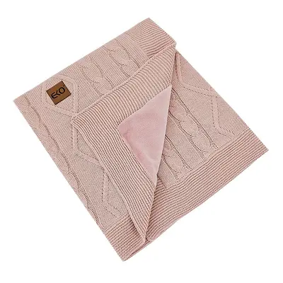 EKO Cashmere takaró velúr béléssel Rose Pink 100x80 cm