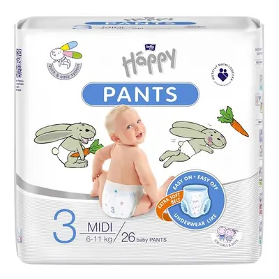 BELLA HAPPY Pants Eldobható pelenkabugyi Midi (6-11 kg) db