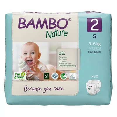 BAMBO Nature Eldobható pelenkák S (3-6 kg) db