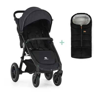 PETITE&MARS Sport babakocsi Street2 Air Black Perfect Black + PETITE&MARS táska Jibot INGYENES