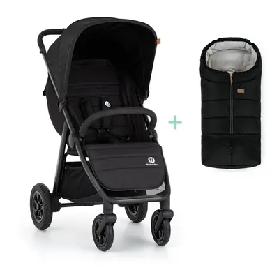 PETITE&MARS Sport babakocsi Airwalk2 Perfect Black + PETITE&MARS táska Jibot INGYENES