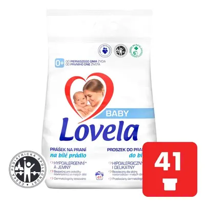 LOVELA Baba mosópor fehér ruhákhoz 4,1 kg / mosási adag