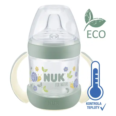 NUK For Nature cumisüveg tanuláshoz hőmérséklet-szabályozással, zöld ml