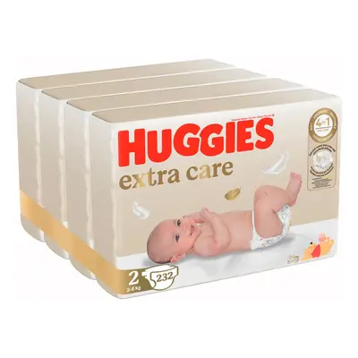 4x HUGGIES® Extra Care eldobható pelenka (3-6 kg) db