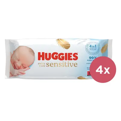 4x HUGGIES® Nedves törlőkendők Extra Care Single db