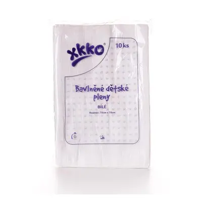 KIKKO Pamut pelenkák Classic 70x70 cm, fehér db