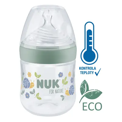 NUK For Nature cumisüveg hőfokszabályzóval, zöld ml