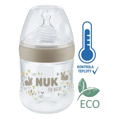 NUK For Nature cumisüveg hőfokszabályzóval, barna ml