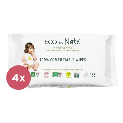 4x ECO BY NATY Sensitive Nedves törlőkendő illatanyag nélkül db