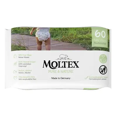 MOLTEX Pure & Nature ECO vízbázisú nedves törlőkendők (60 db)