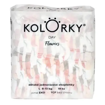 KOLORKY DAY Pelenka eldobható eco, virág (8-13 kg) db