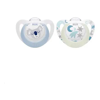 NUK Pacifier Star Day & Night, SI, V1 (0-6m.) db dobozos fiú