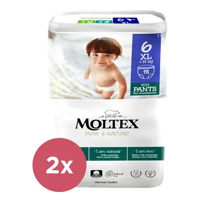 2x MOLTEX Pure&Nature eldobható pelenkabugyi XL (14 kg+) db